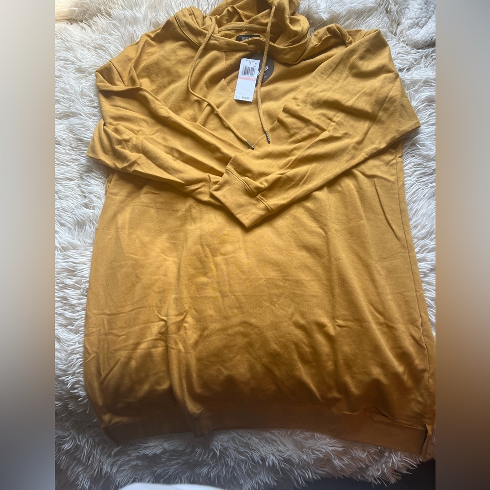 Jolie & Joy distressed hooded long sleeve 2x
